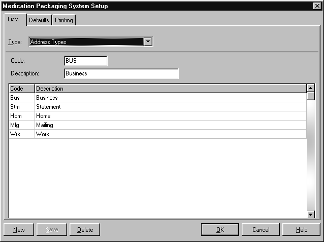 Address Types