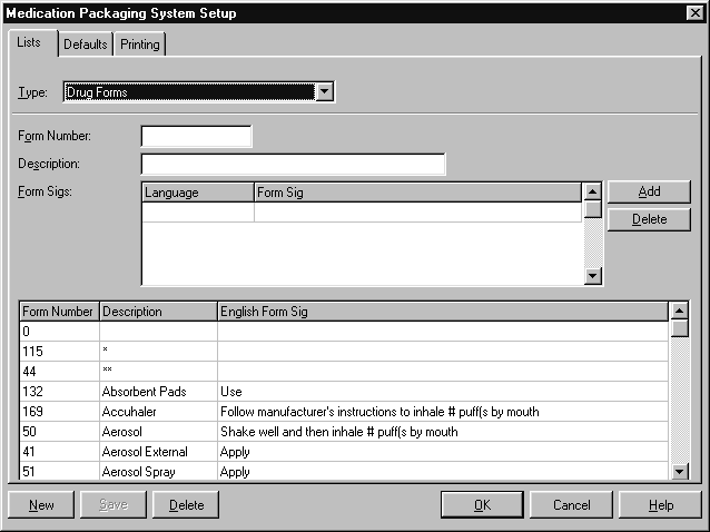 Drug Forms